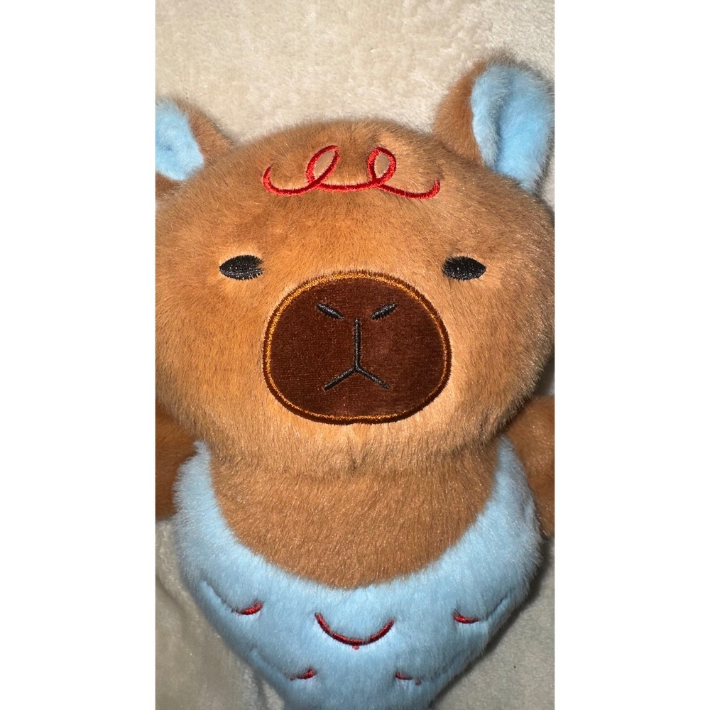 Capybara Mermaid Plush Stuffed Animal Blue Brown Whimsical Toy 10 Inch NWT - Picture 2 of 8